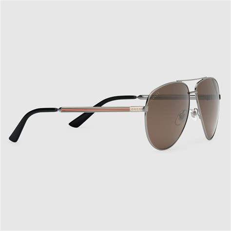 gucci aviator sunglasses with web|Gucci aviator sunglasses shades.